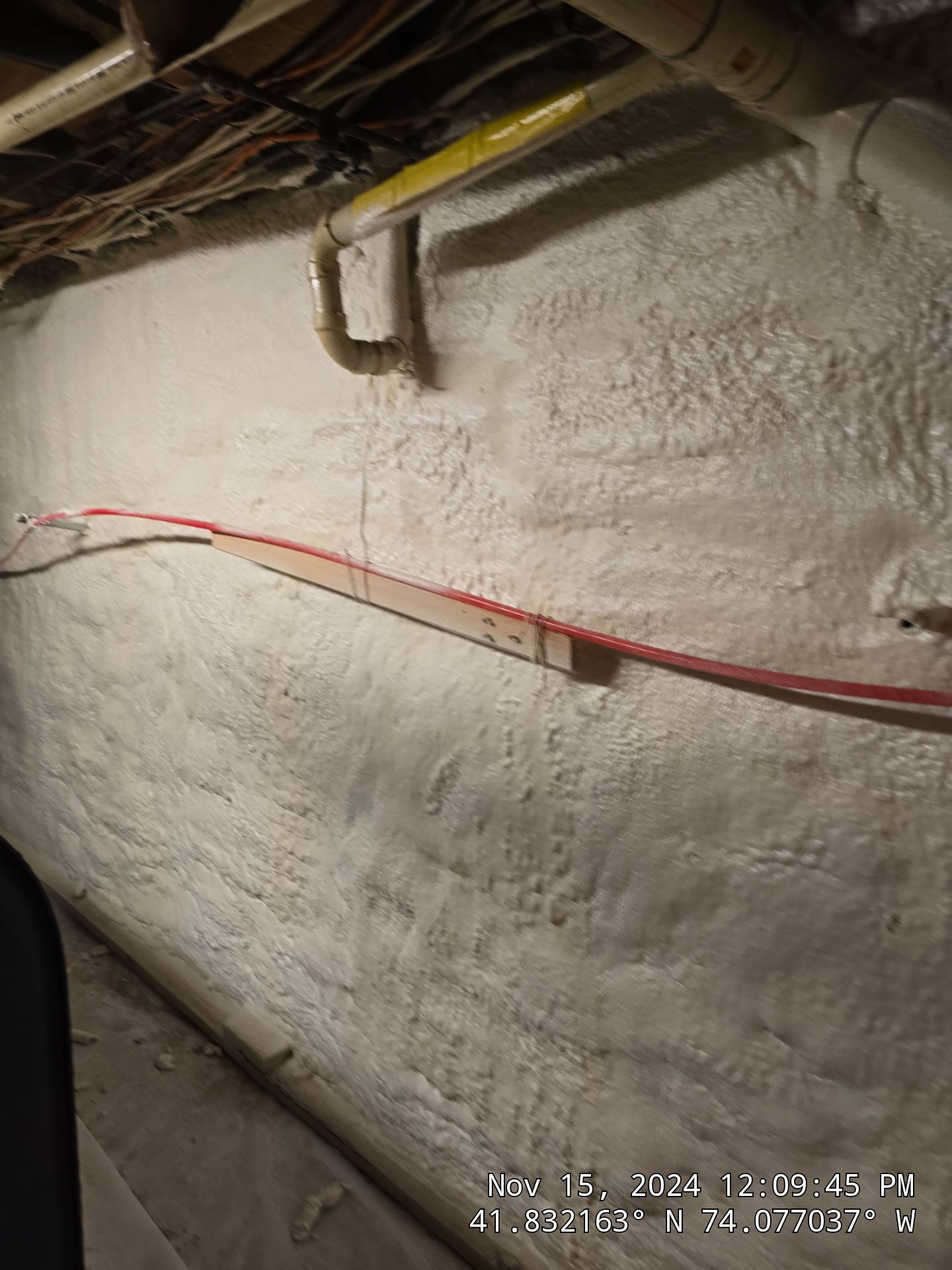 Basement Exterior Walls using Closed Cell Spray Foam by NYS Foam & Energy
