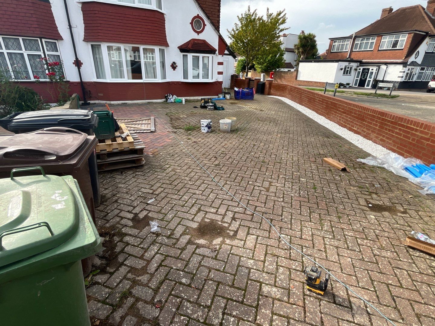 Roof and Driveway cleaning using Honda 15lpm Low Pressure Washing Machine by Ges Exterior Cleaning ltd