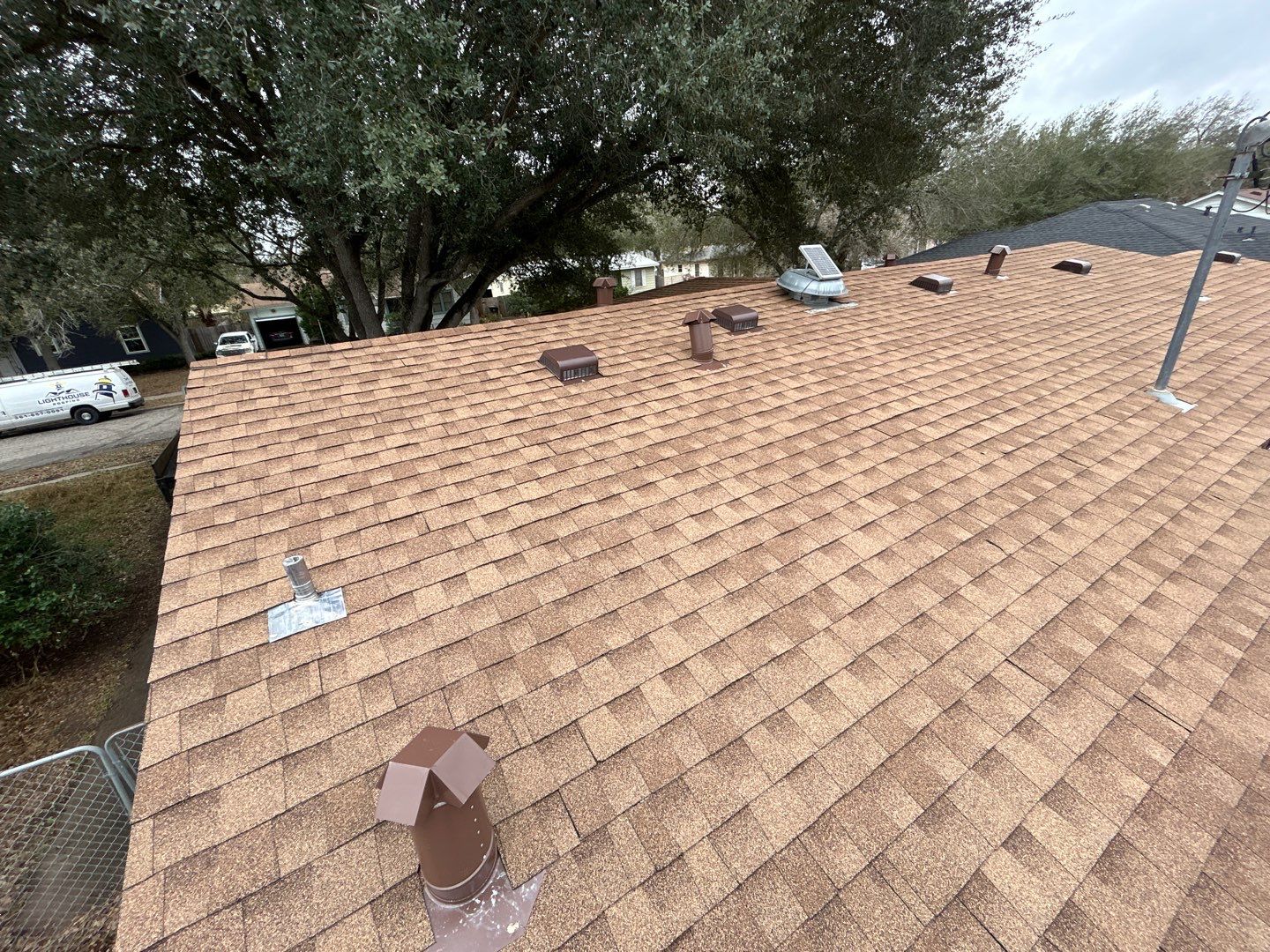 Residential Roofing Installation using GAF Natural Shadow by Lighthouse Roofing