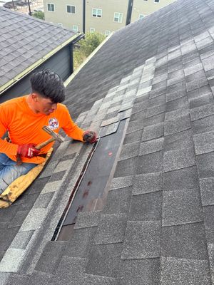 Residential Roofing Repair using Owen's Corning Duration (Lifetime) Shingles