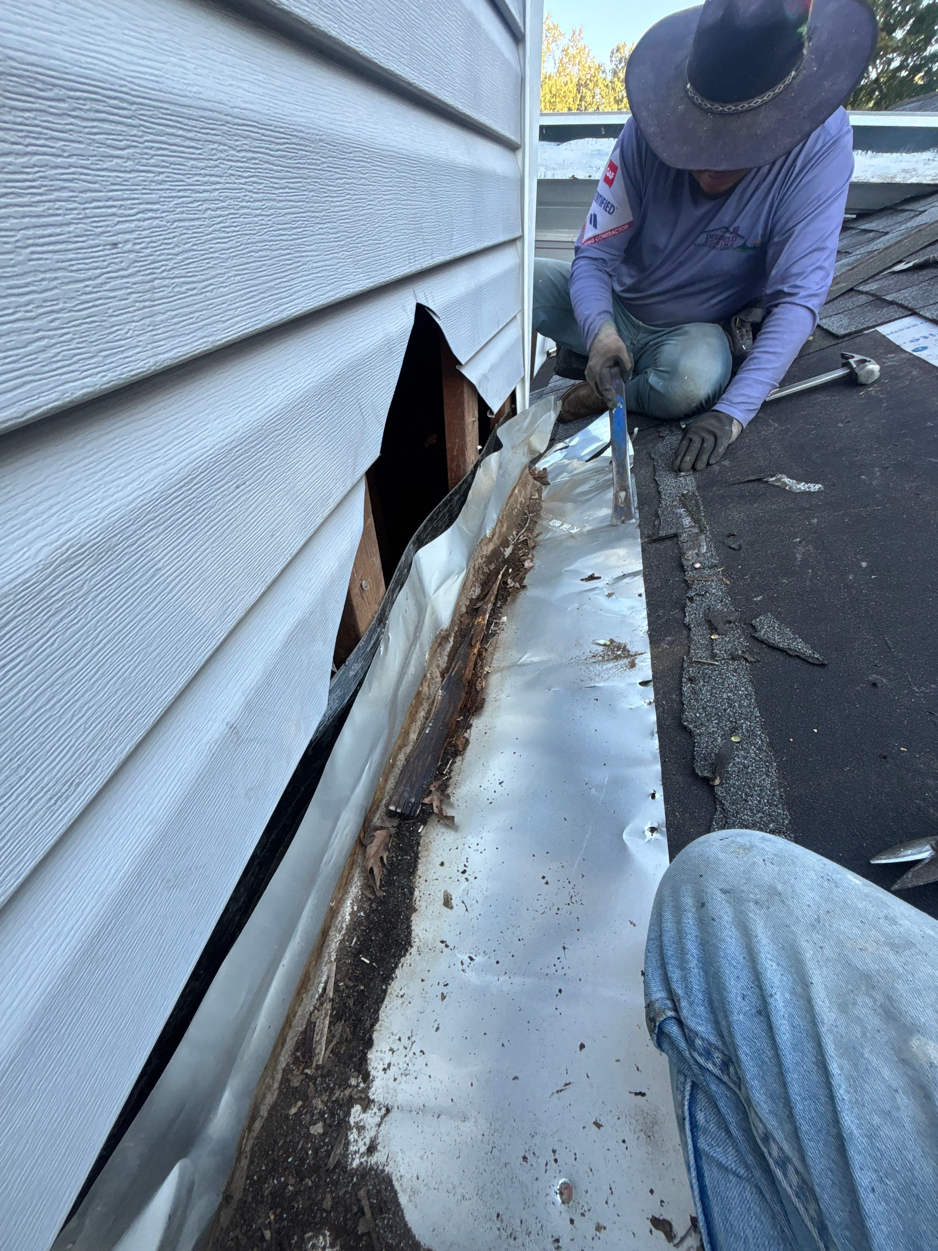 Poor roof installation by Deerfield Roofing LLC