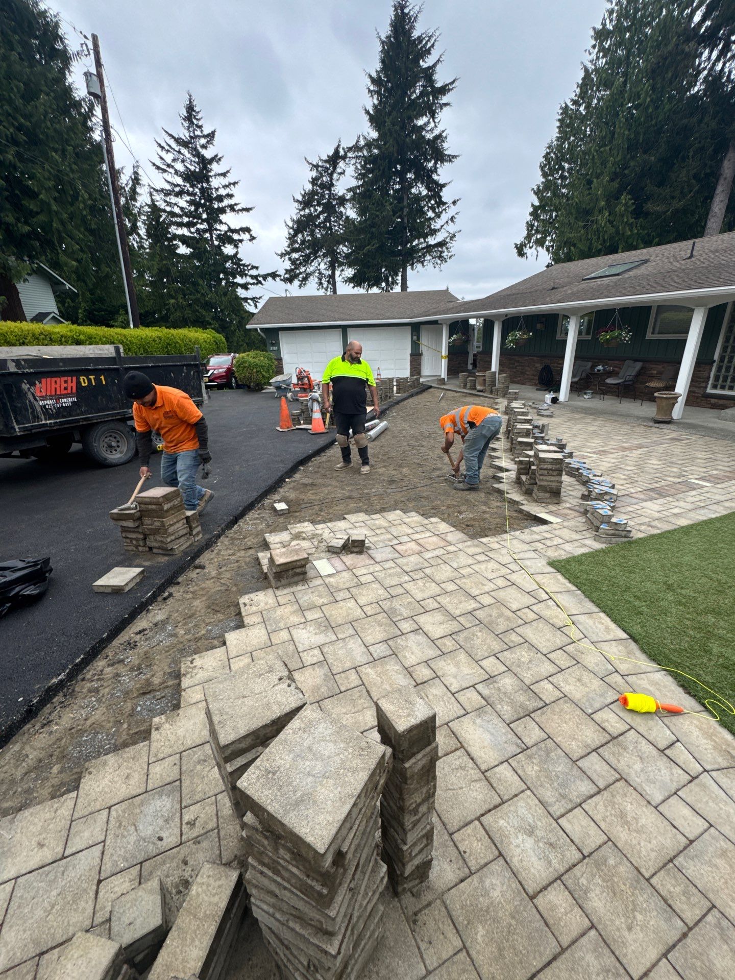 Pavers Driveway Renovation | Everett  by Jireh Asphalt & Concrete Inc 