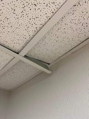 Electrical and lighting repairs at a local clinic