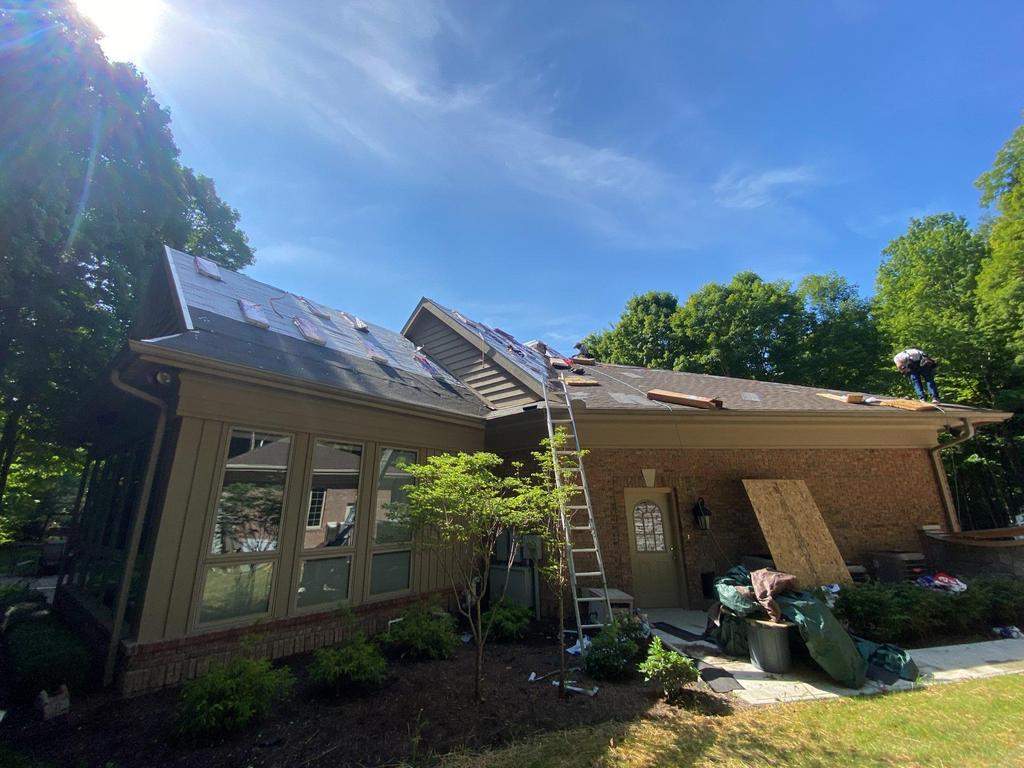 Residential Roofing Installation using GAF Timberline HDZ Barkwood by Nitro Roofing and Construction