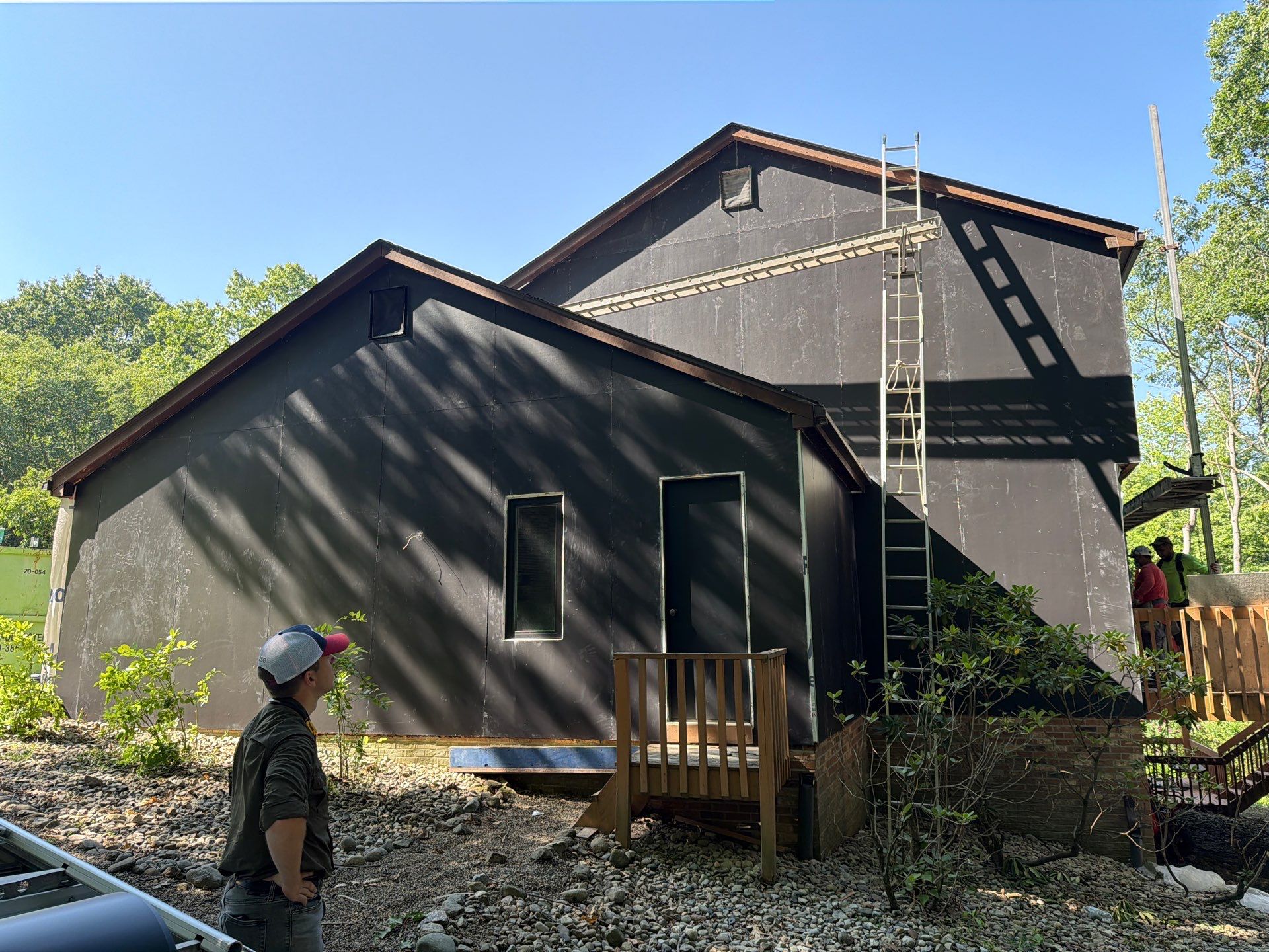 James Hardie Board and Batten Midnight Black Renovation in Wexford by Ideal Siding Pittsburgh