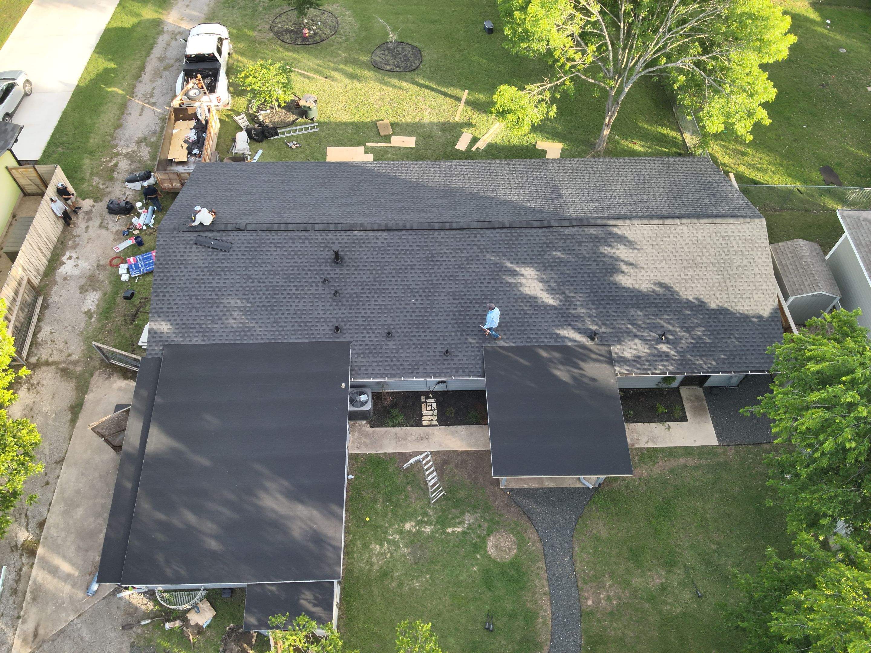 Residential Roof Replacement using GAF - HDZ - Charcoal by Action Exteriors Austin