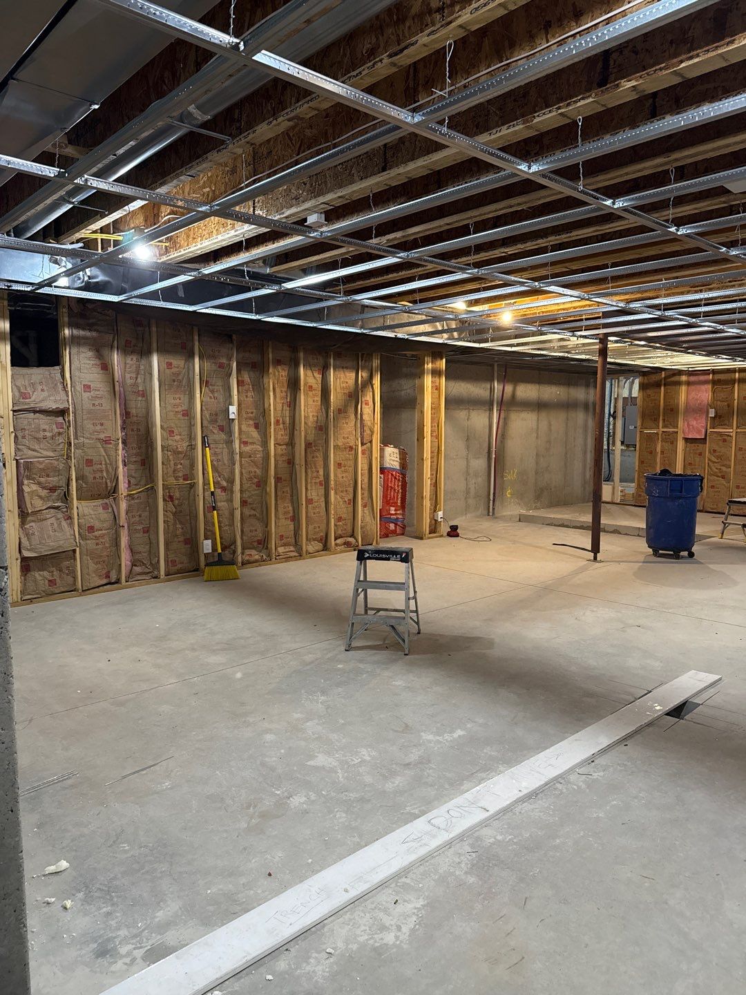 Basement Finishing Project with Home Gym and Sauna in Prospect by Authentic Carpentry