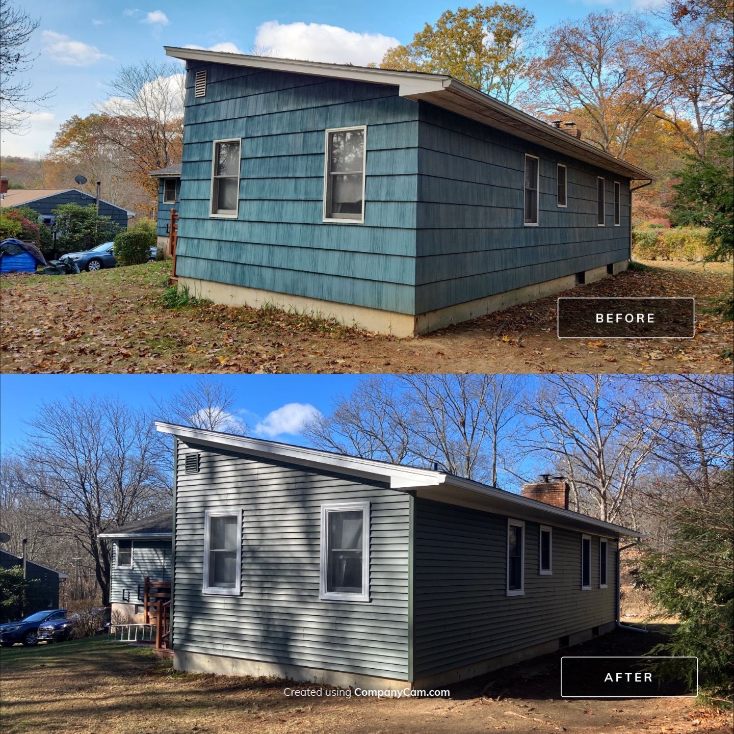 Beautiful siding transformation with Cert. Monogram D/4 x 12'6" Clapboard, Forest by DiGiorgi Roofing and Siding Inc