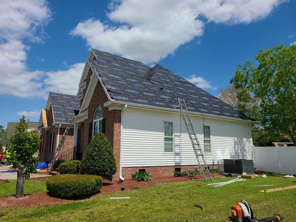 Residential Roofing Installation using High Grade Asphalt Shingles by Carolina Trophy Roofs