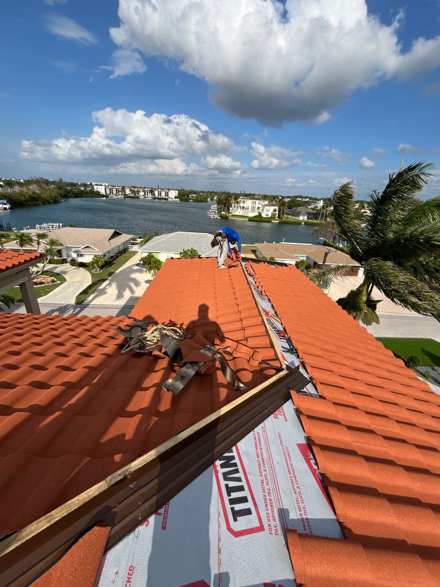 Decra Stone-Coated Metal Roof Installation for Bonita Springs Estate by cordova home services