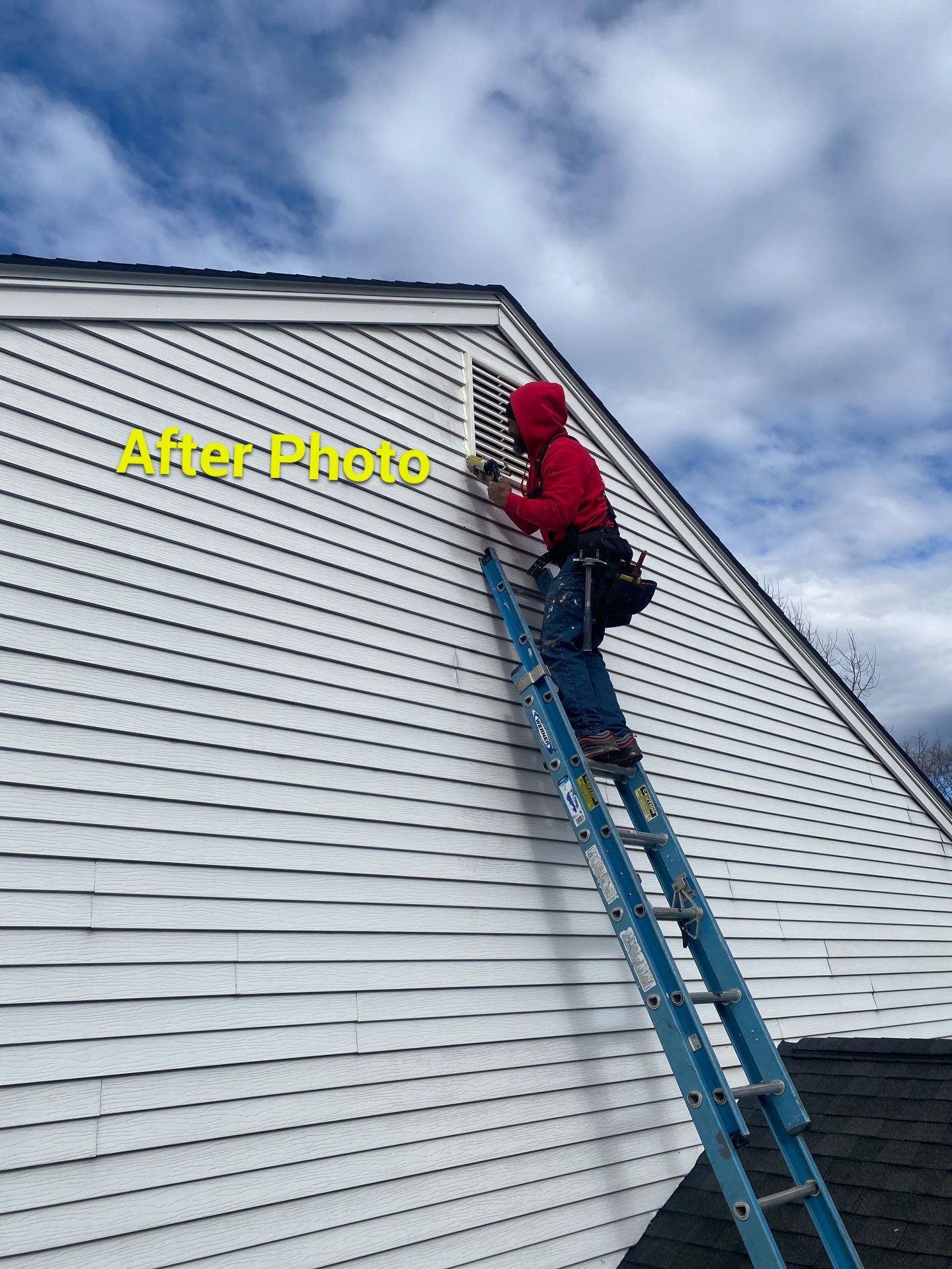 Installed new gable vent by Alpha Design Services