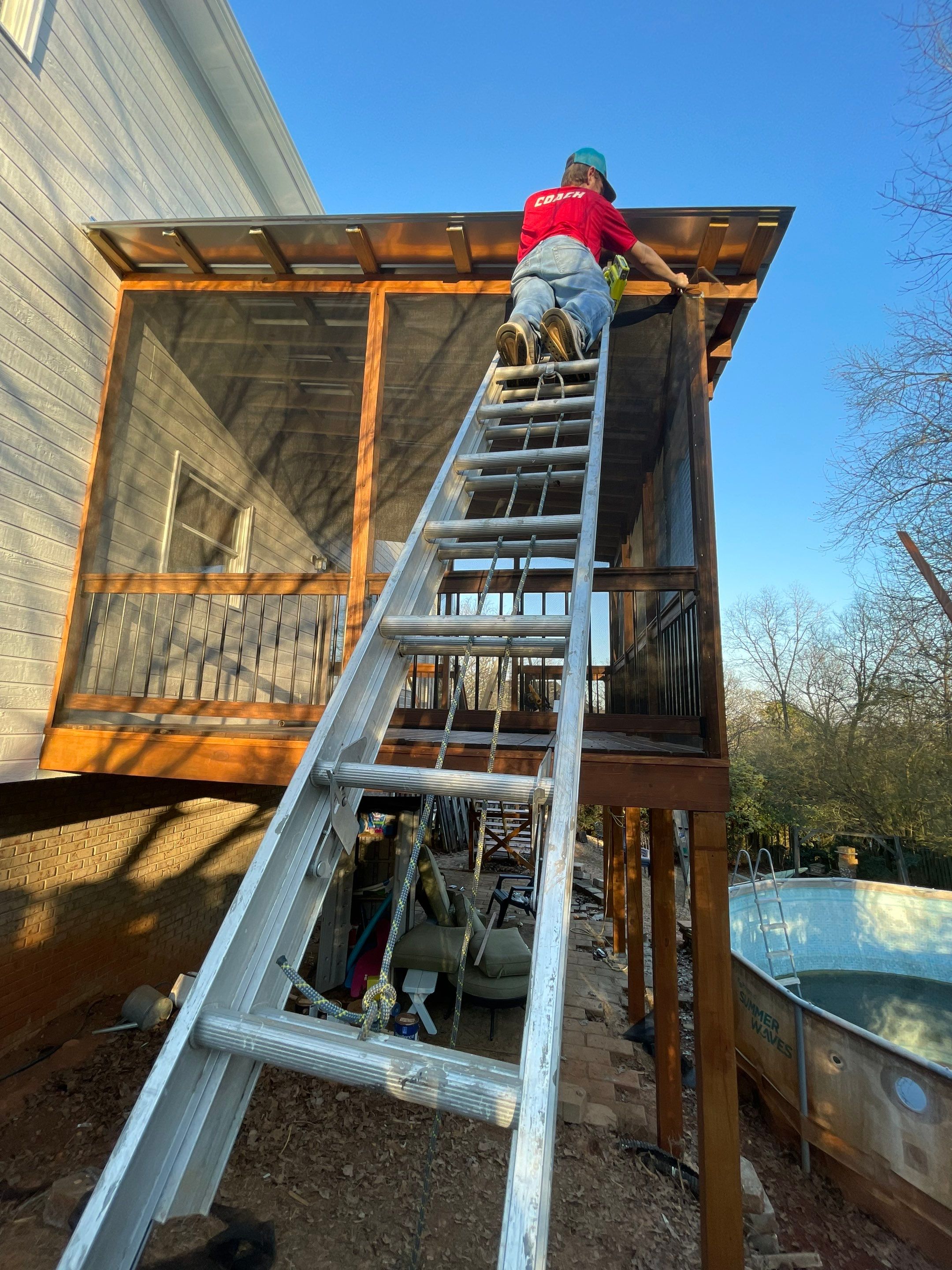 Balmoral Estates Screened Deck  by Pillar and Pine