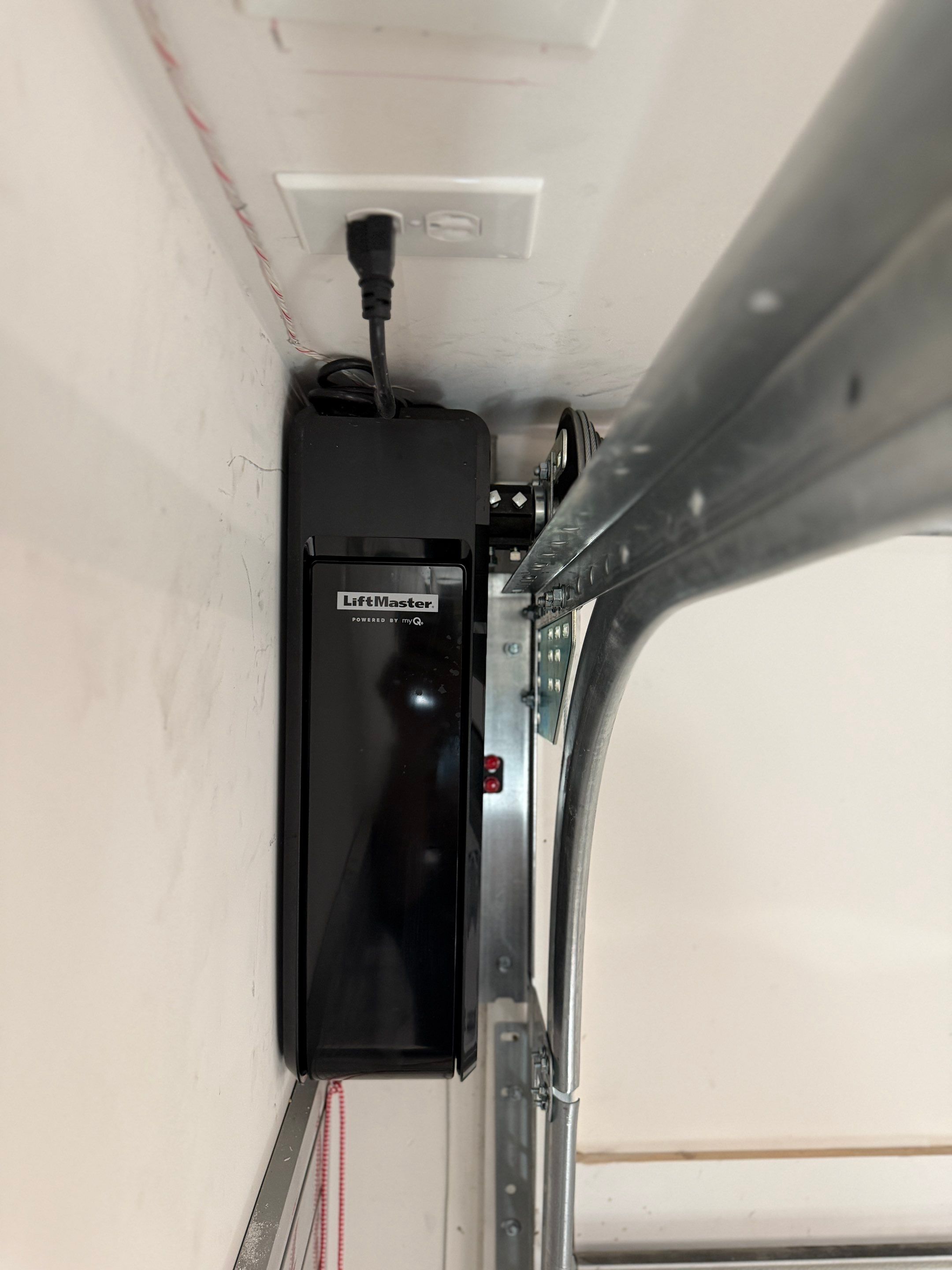 High-Lift Garage Door Conversion and LiftMaster Opener Installation in Dallas by Meadows Garage Doors