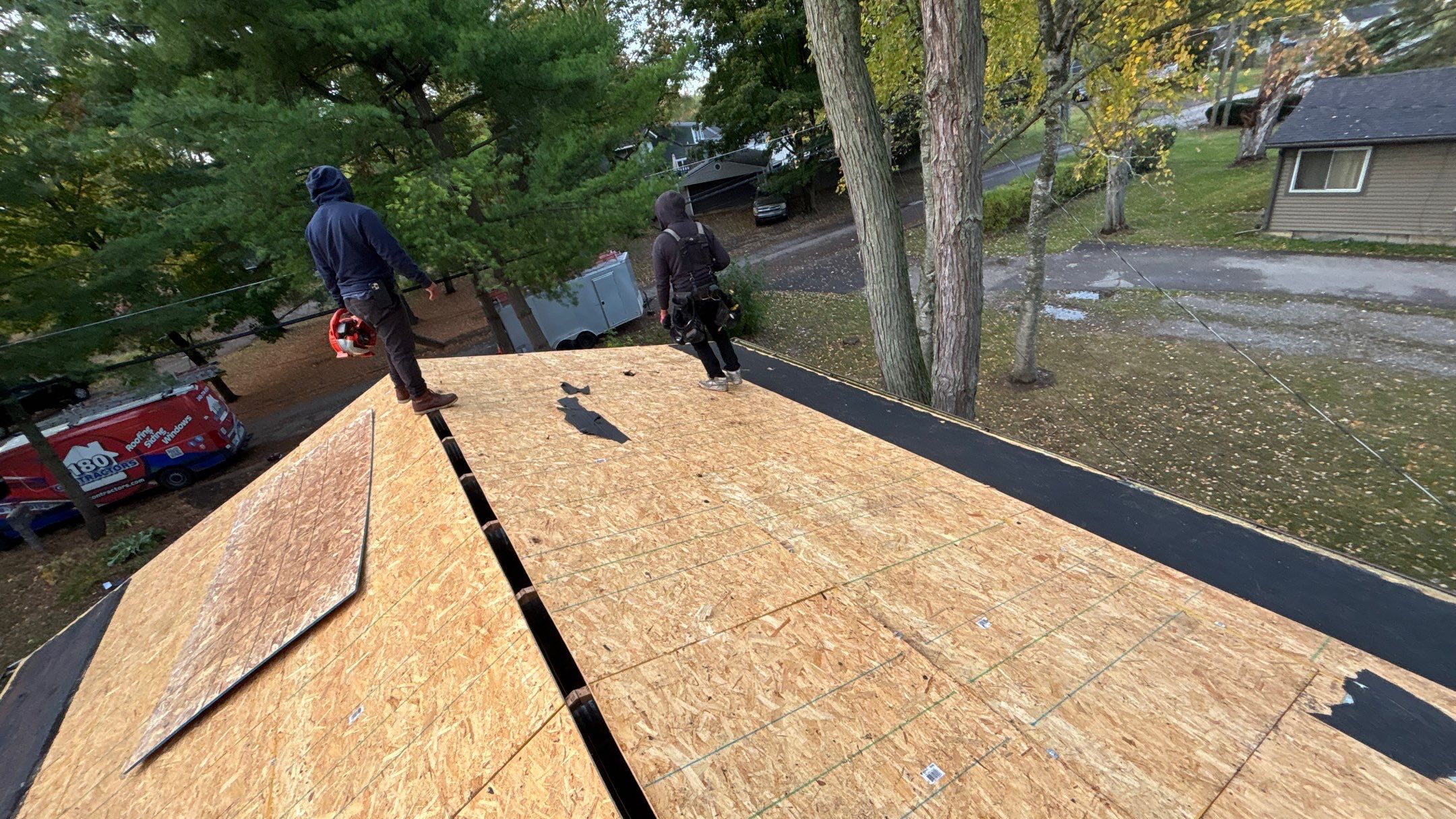 Roof Replacement using Owens Corning Teak by 180 Contractors