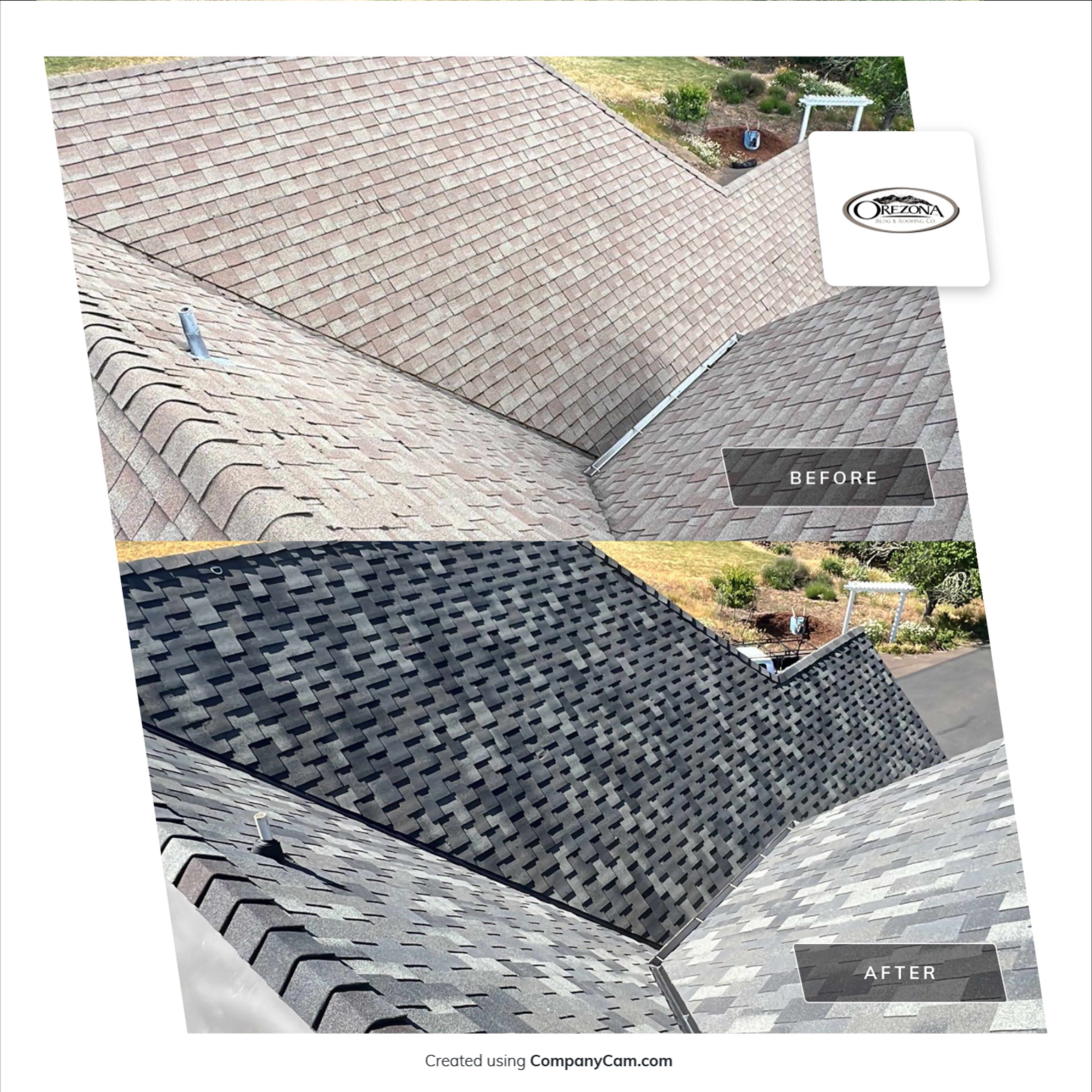 Residential Roofing Installation using Malarkey Windsor 50 Year Shingle (Color: Storm Grey) by Orezona Building & Roofing Company, Inc.