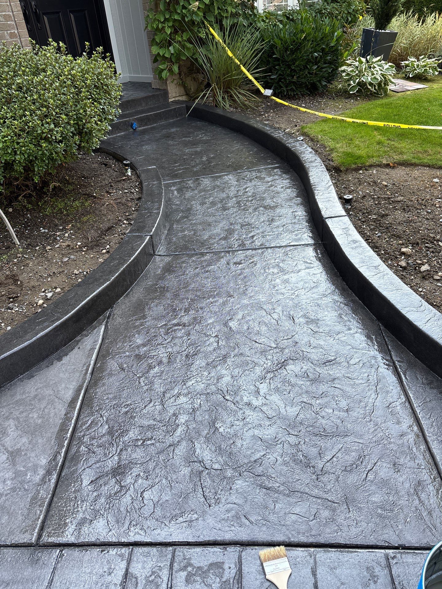 Multi-color Stamped & Sealed Concrete Driveway Renovation | Mukilteo by Jireh Asphalt & Concrete Inc
