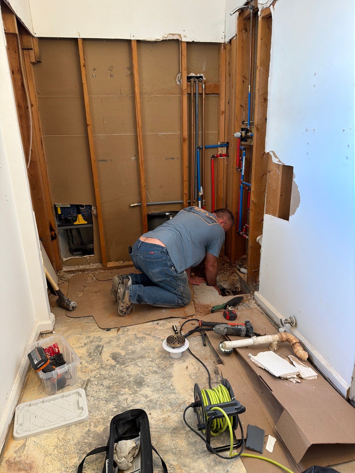 Covington Bathroom & Flooring Renovation by Praise God Painting, LLC