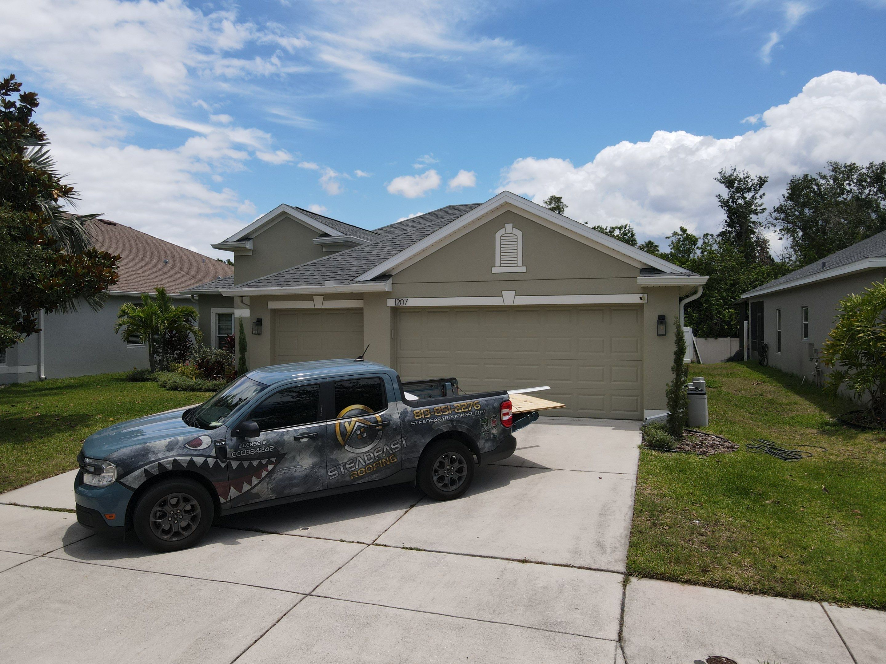 Roof Replacement in Ruskin, FL. by Steadfast Roofing