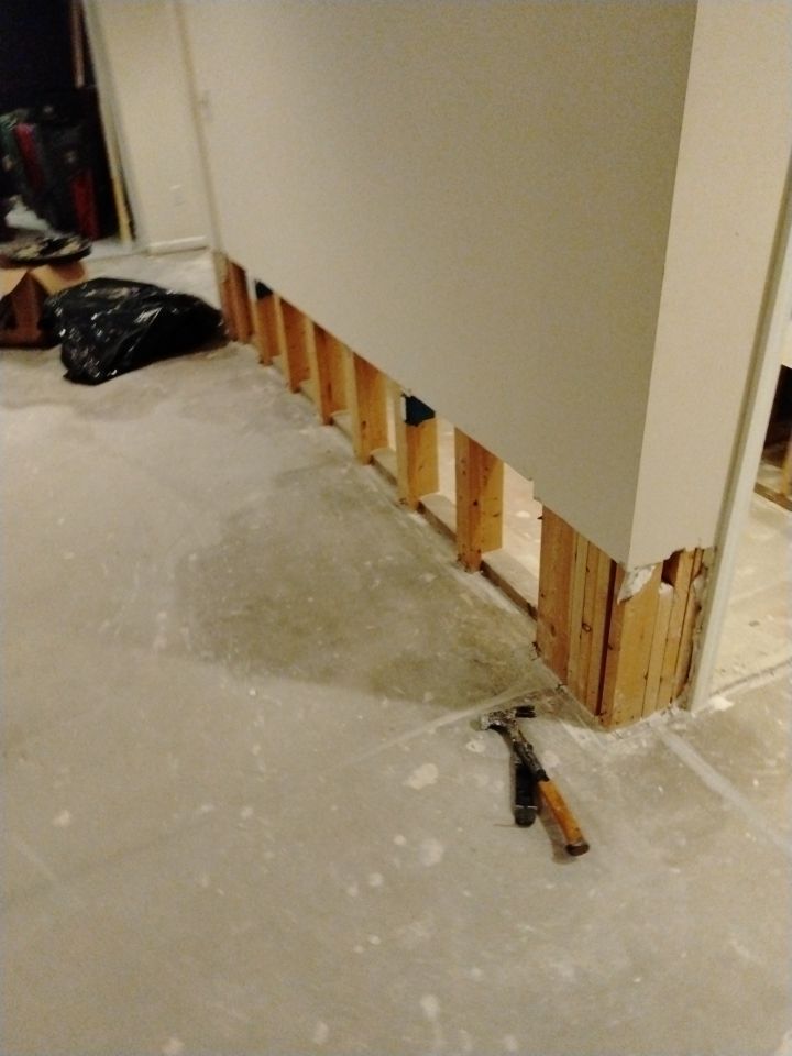 Pipe Burst Emergency Mitigation Demo and Dry Down by Absolute Roofing and Construction