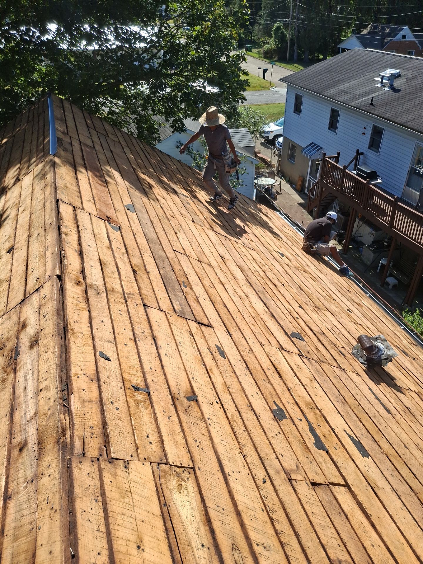 Residential Roofing Installation using GAF Timberline HDZ Mission Brown by Rainstoppers Roofing