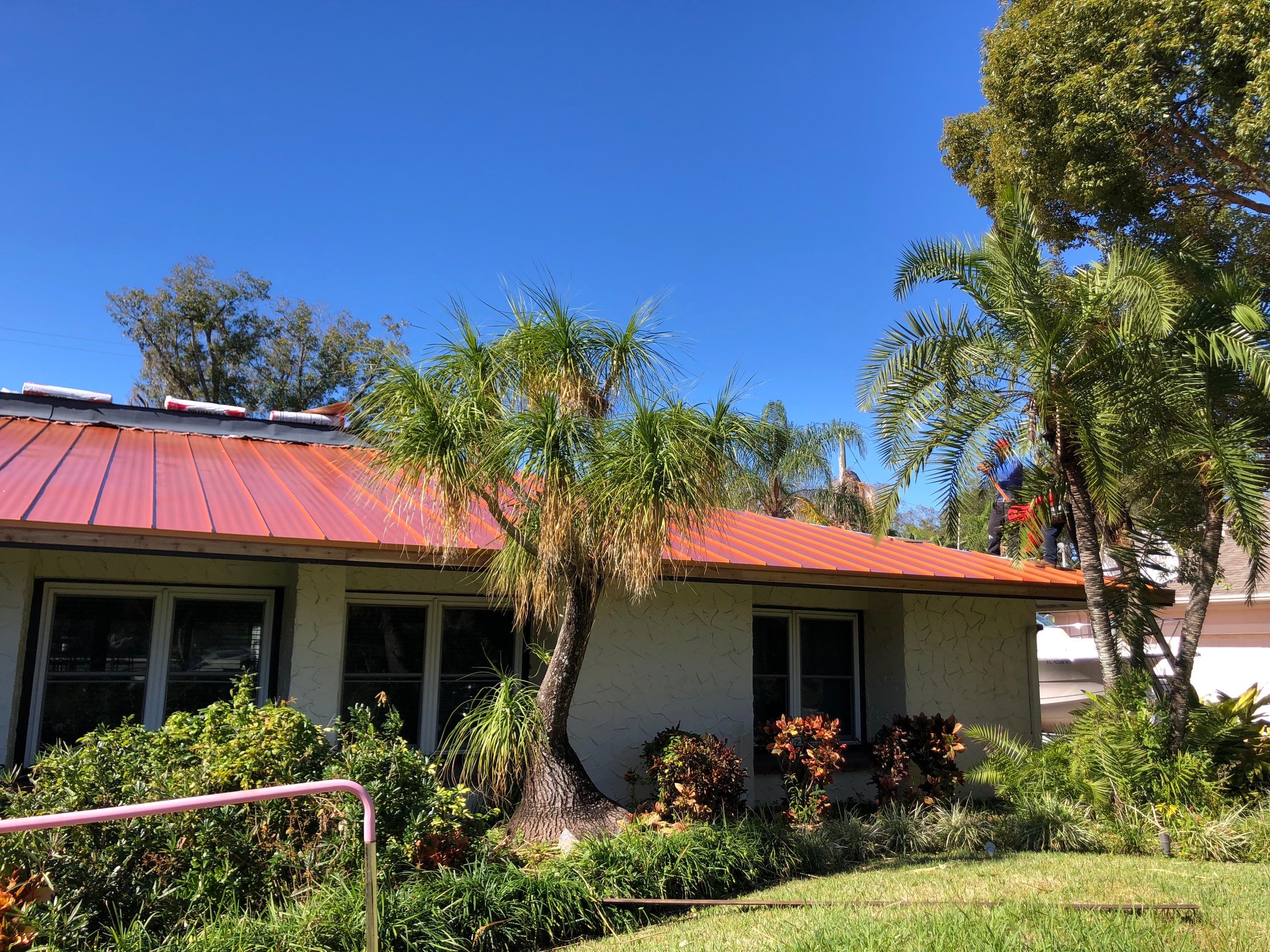 Residential Re-Roof using MS Metals, Copper Penny, Standing Seam. by First Due Roofing