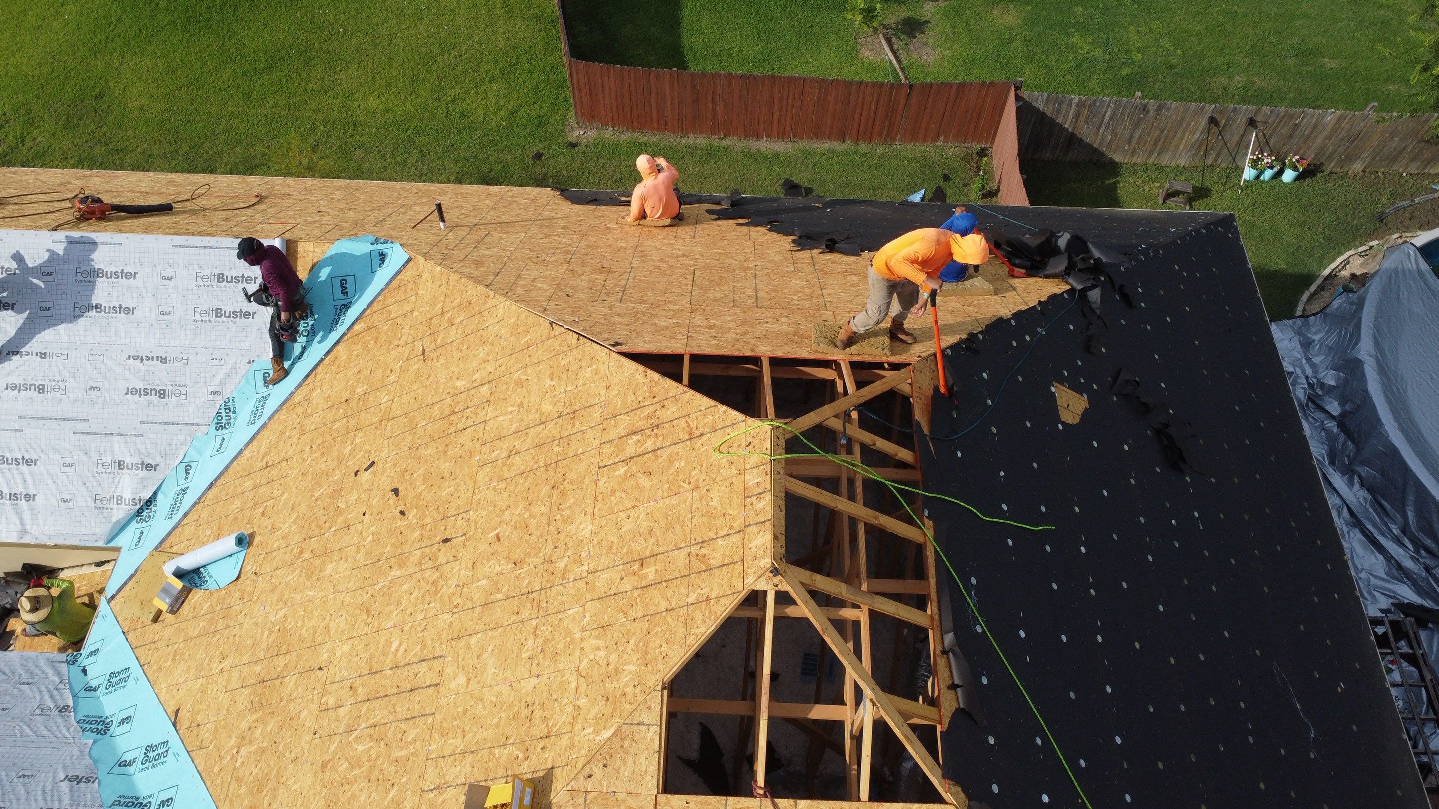 Reroof project in Harker Heightse by ROAM Roof & Solar
