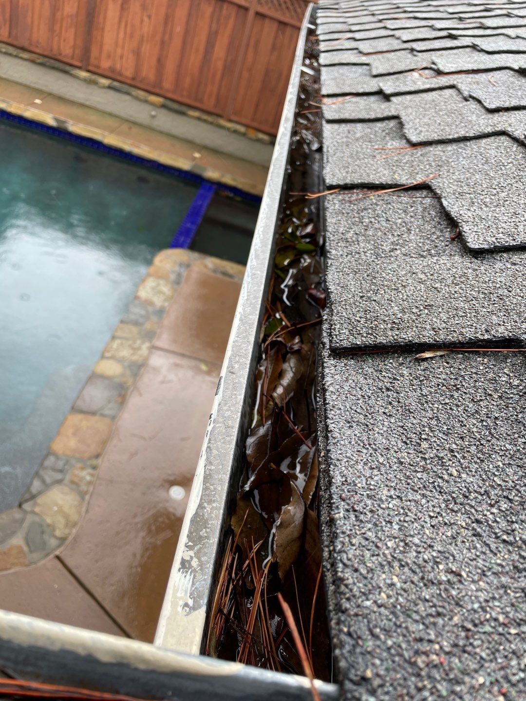 San Jose Gutter Cleaning on a 2 story home by All One Solar Shine