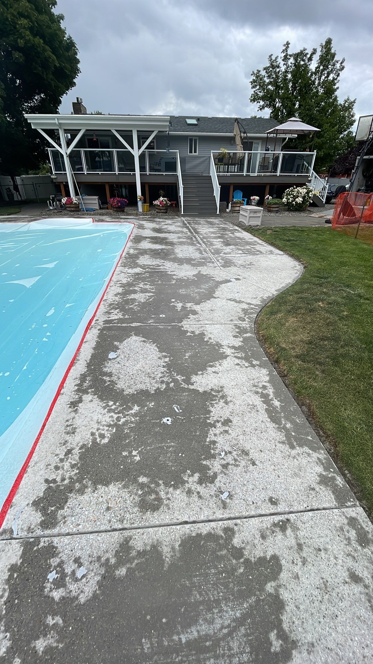 Pool Deck Transformation using Tidal Wave by Croc Coatings, LLC