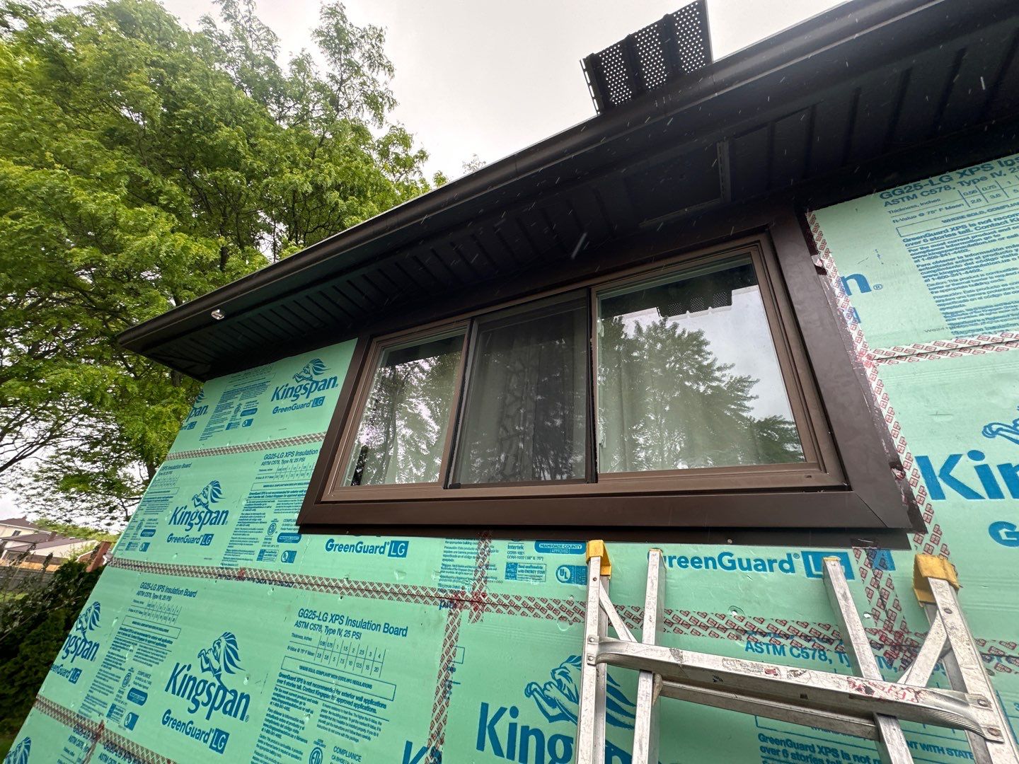 Siding Installation using Ascend 7" Composite Flagship Brown by 180 Contractors