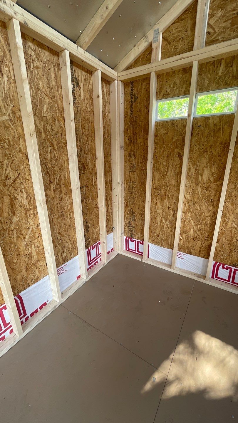 Outdoor Office Shed Interior Remodel in Longwood: From Drywall to Paint by HandyMangum