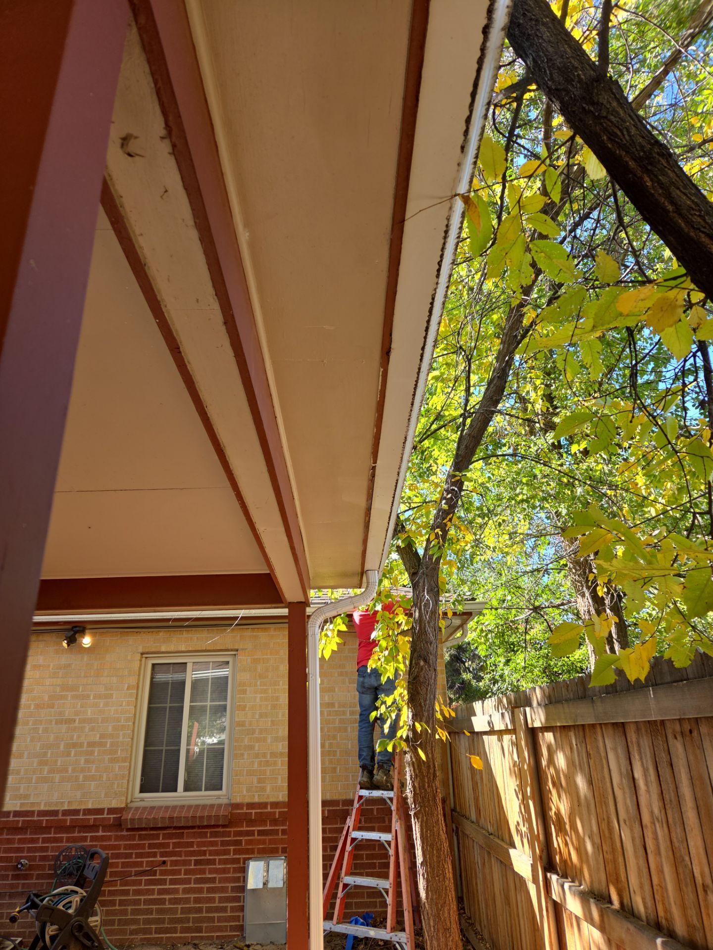 Gutter and Soffit repair by RTP Roofing Company