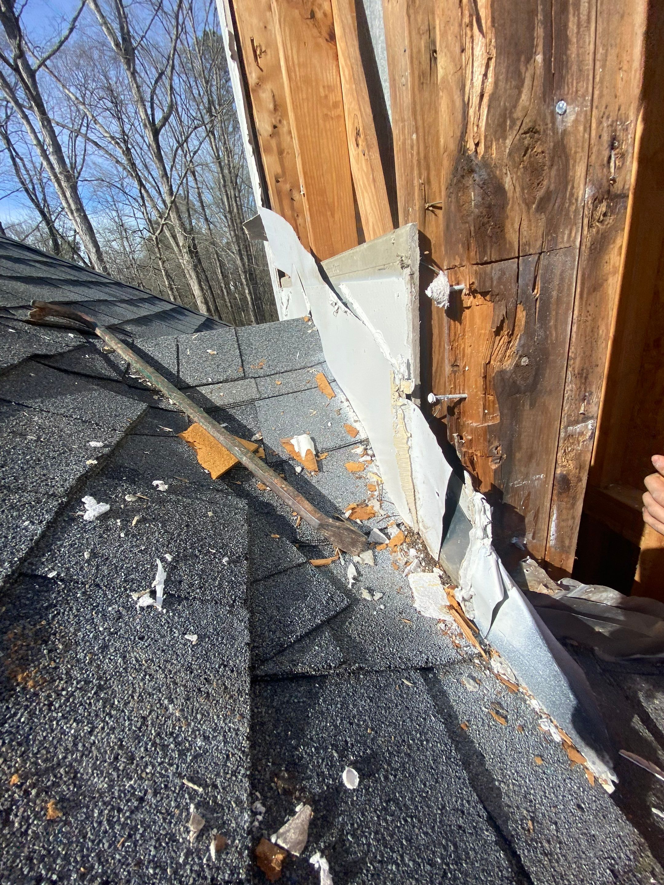Chimney Chase Siding Repair and Weatherproofing in Roswell by Swift Home Renovations
