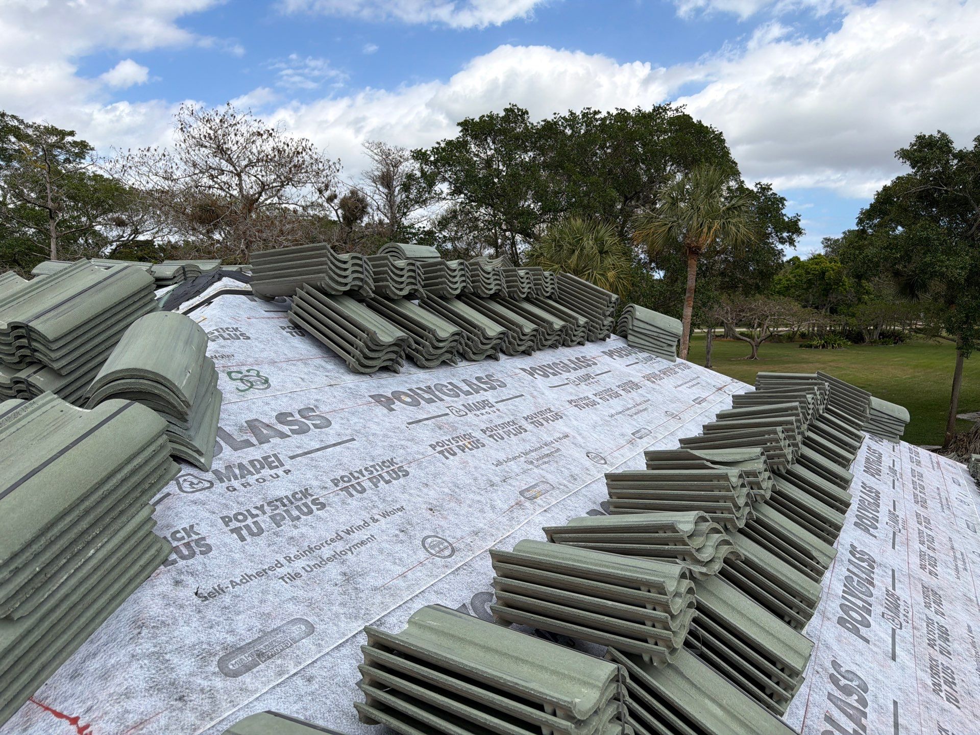 Residential Roofing Installation using Eagle Roofing Tile by BLUES BROTHERS ROOFING