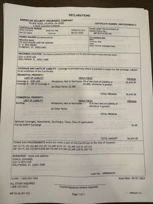 Water Damage Claim in Hollywood