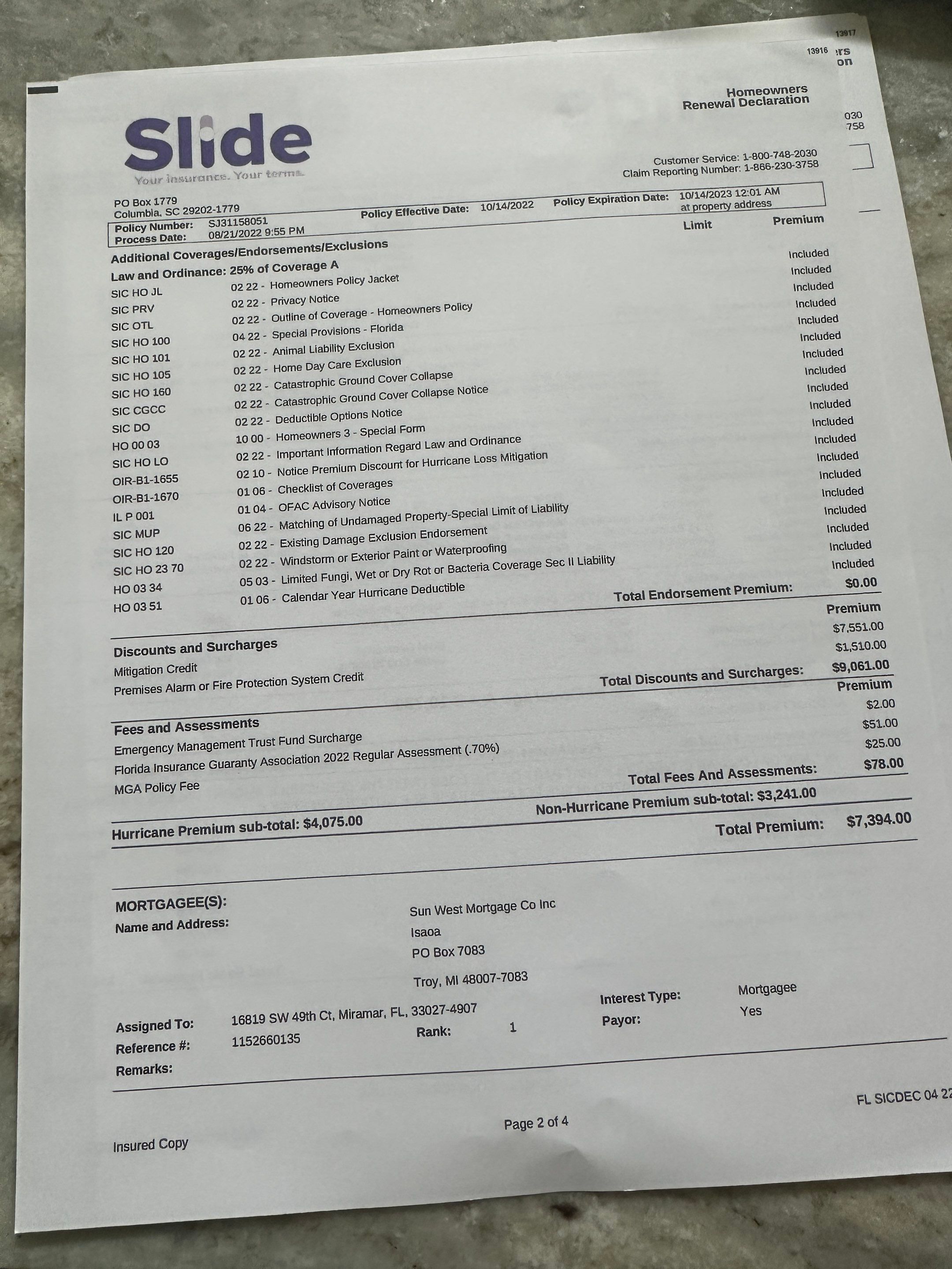 Water Damage Claim in Miramar by FLAPA & KeyStone