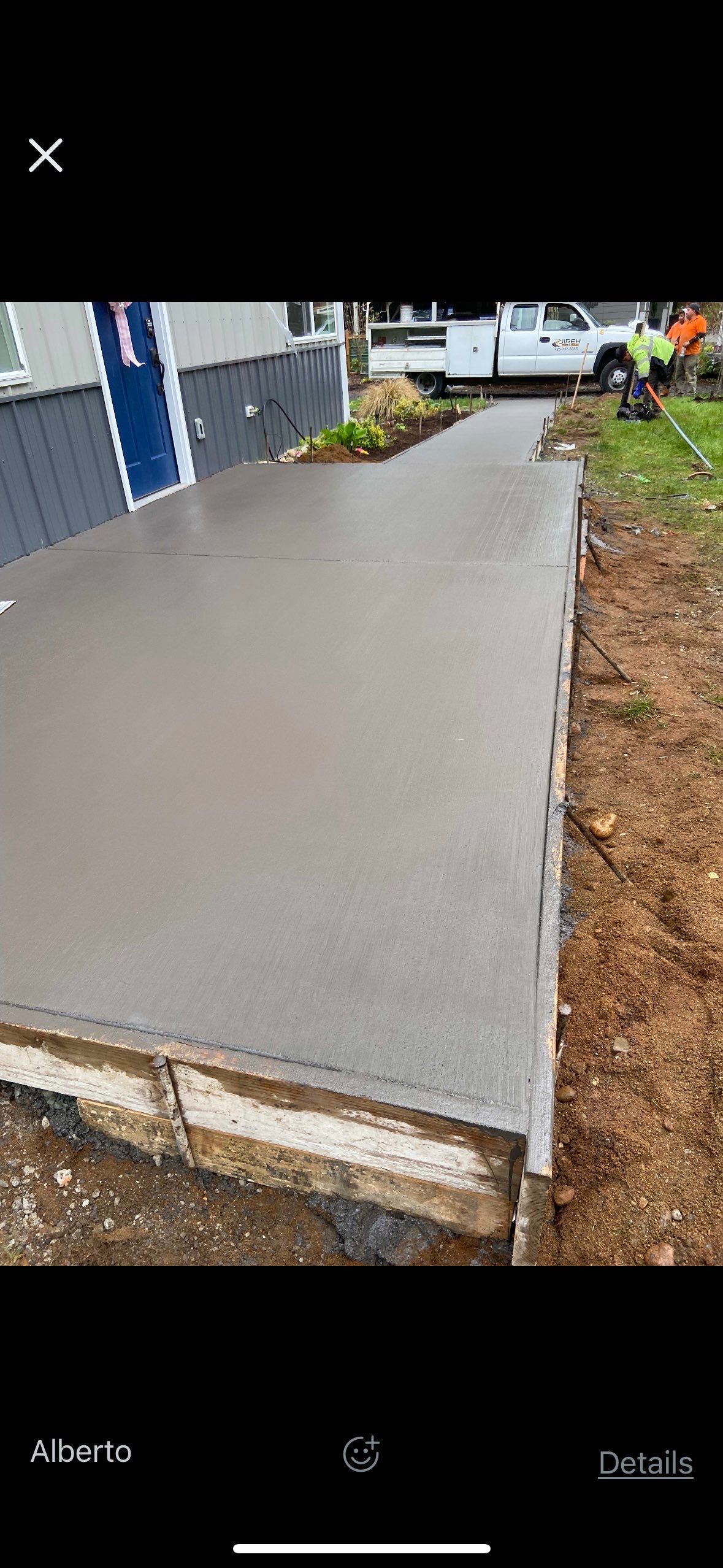 Jamie | Stamped Finish Patio, Concrete Project by Jireh Asphalt & Concrete Inc 