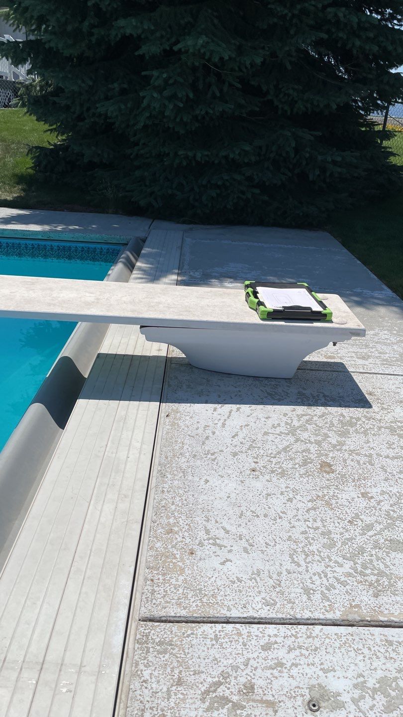Pool Deck Transformation using Slate Stone by Croc Coatings, LLC