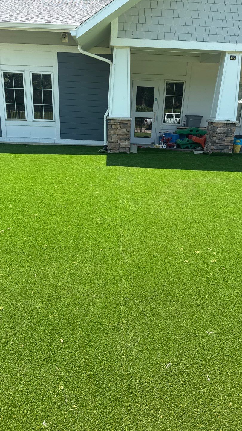 CDC Turf & Playground Project. by New Horizon Landscapes