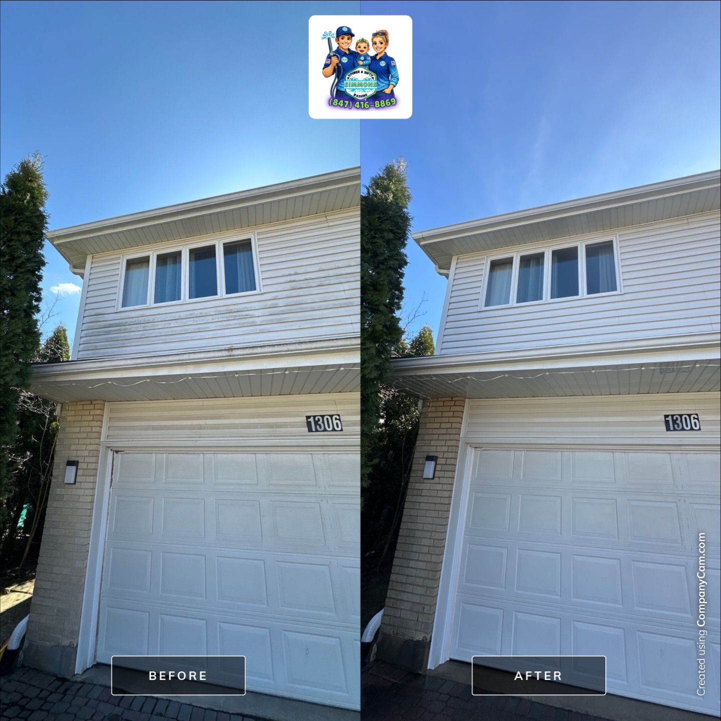 Project in Glenview by Simmons Power & Soft Washing