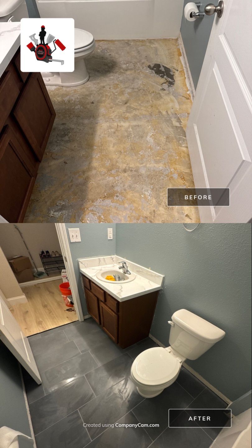 Tile Installation & Epoxy Countertop by Axtra Hand