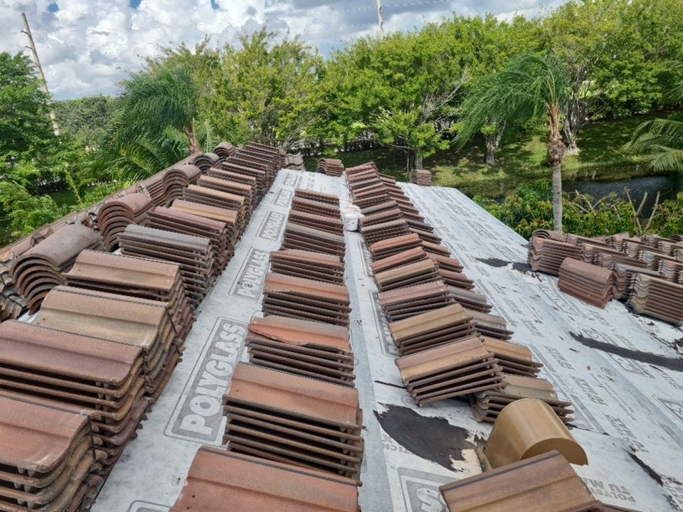 Residential Roofing Installation using Eagle Roofing Tile by BLUES BROTHERS ROOFING