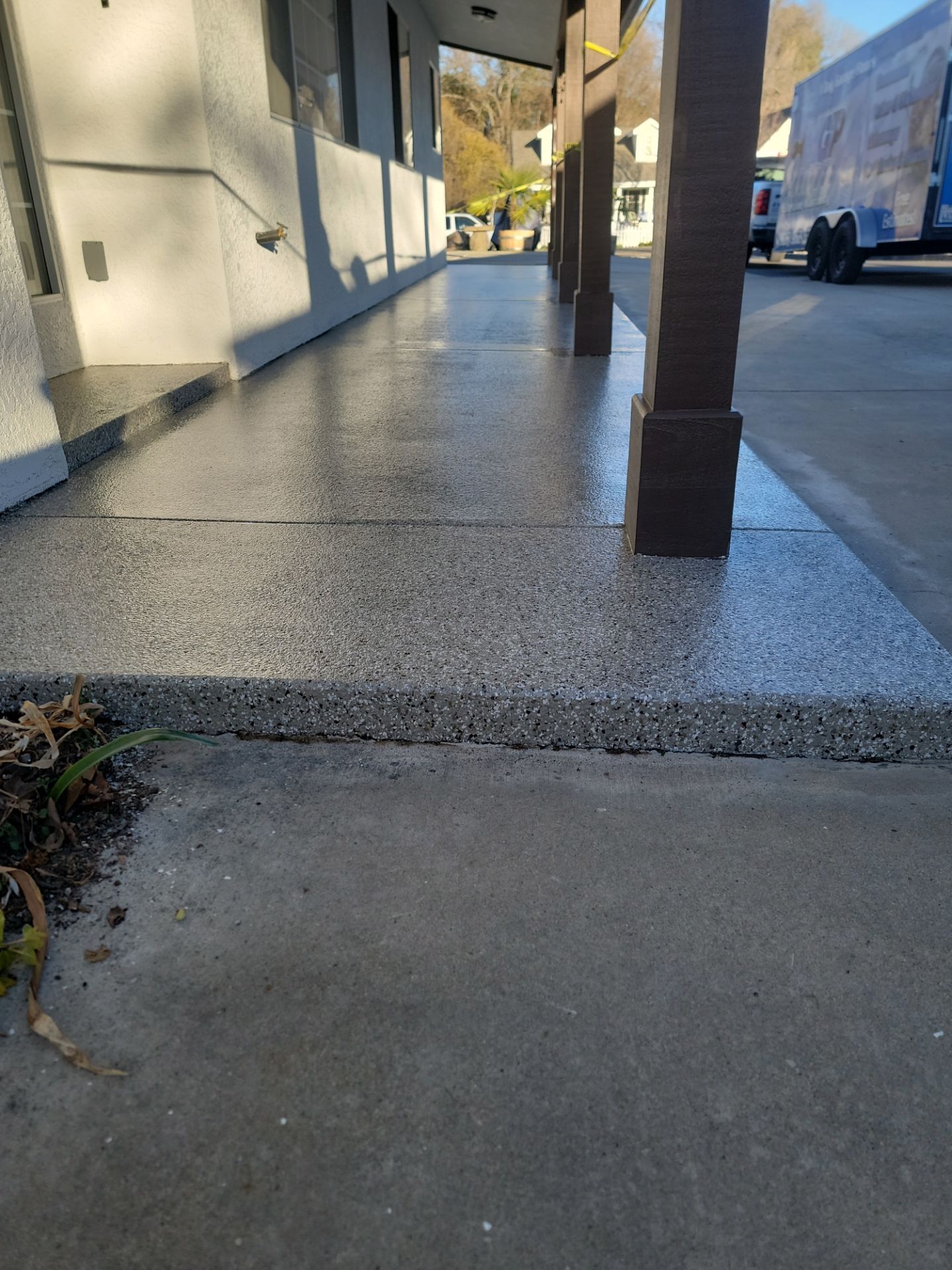 Front porch Makeover using Penntek by MGP Coatings