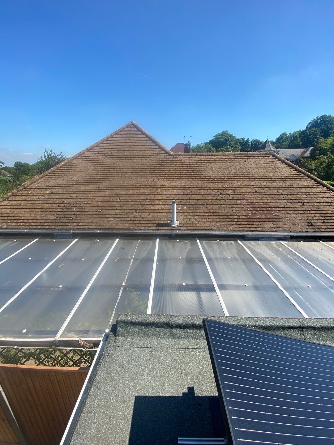 Roof Clean - Render Clean using Honda 15lpm Low Pressure Washing Machine by Ges Exterior Cleaning ltd