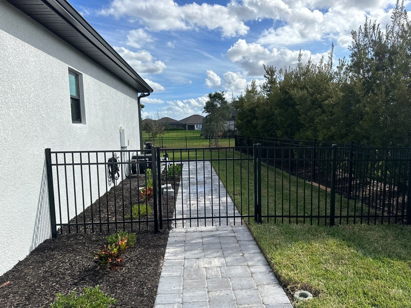 The Reserve at Twin Rivers Black Aluminum Fence Installation In Parrish, FL by Asap fence and gates, LLC