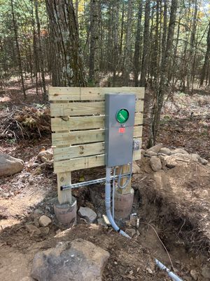 200A Meter/Main Pedestal Installed