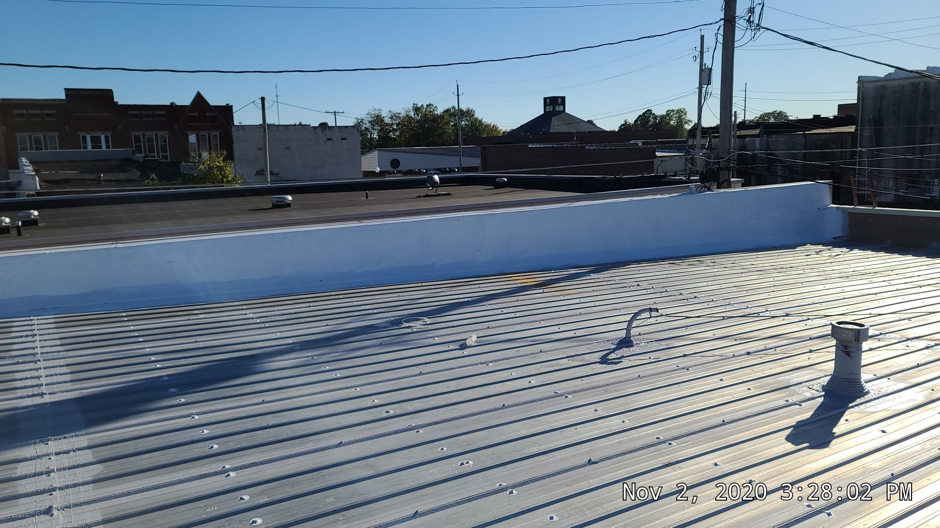 Commercial Metal Restoration System using Aldocoat Coatings by Hostetler Roofing