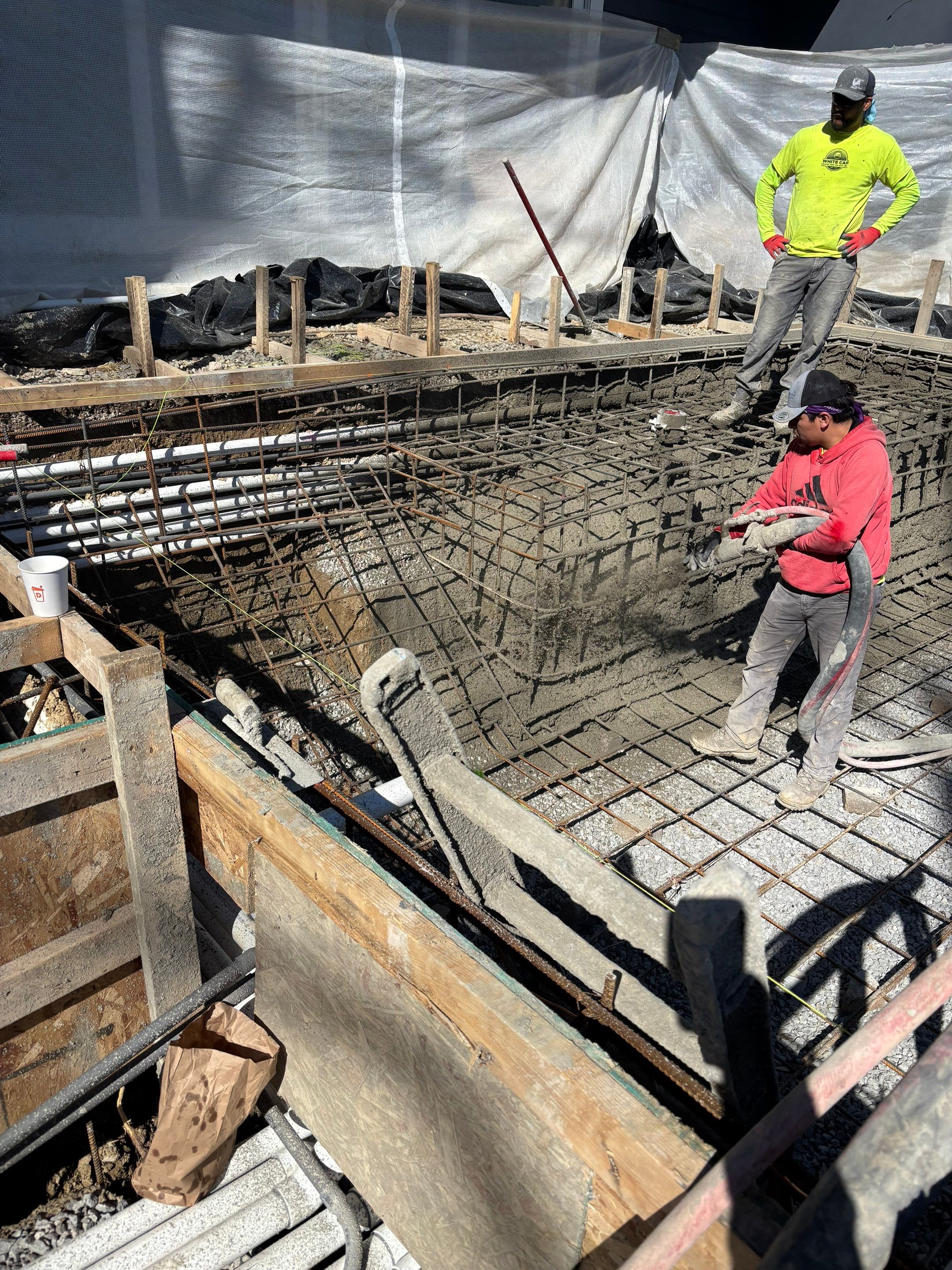 Construction Progress by North Shore Pool & Spa