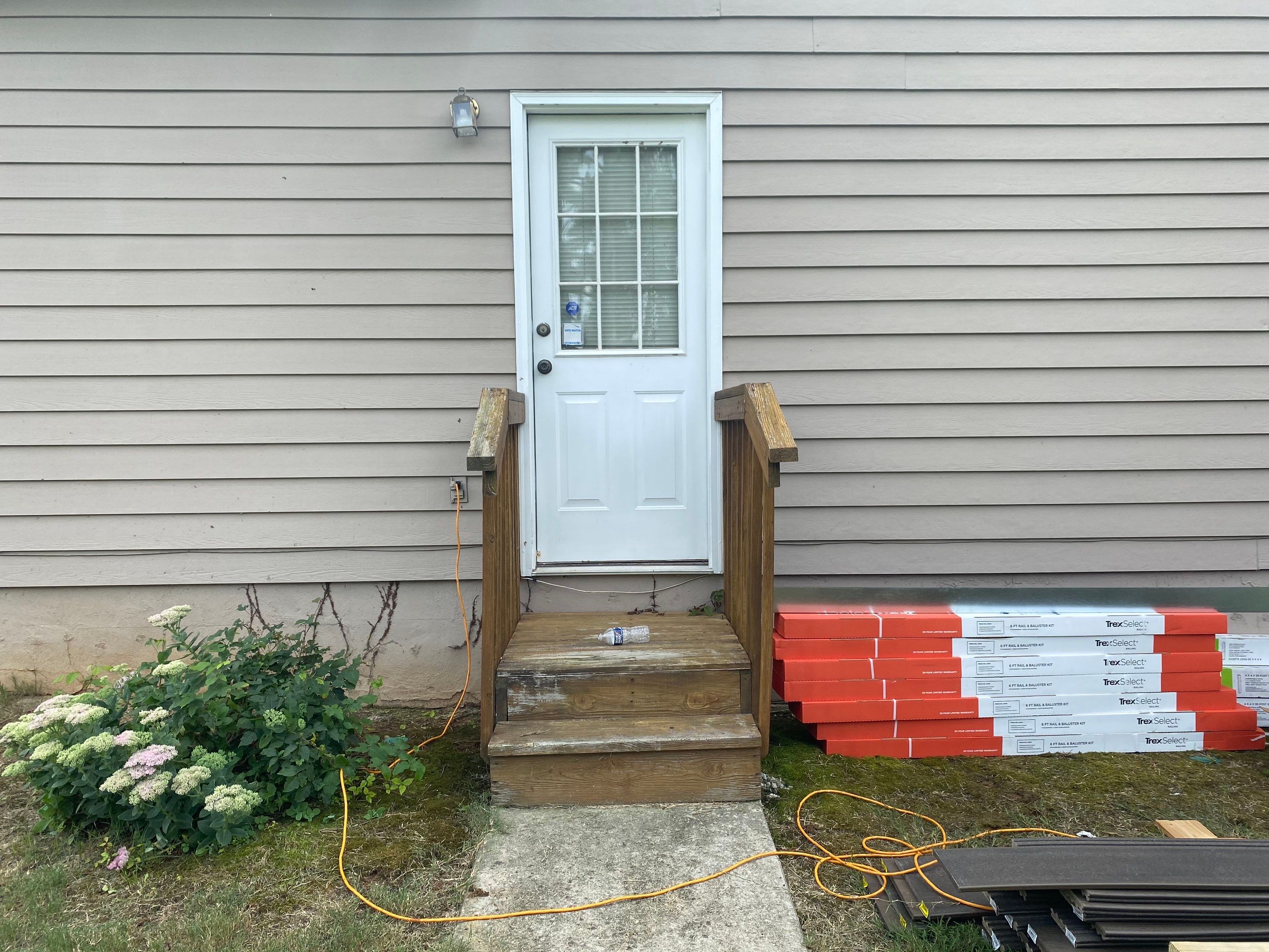 Elevated Wood Deck and Composite Step Replacement in Ellenwood by Swift Home Renovations 