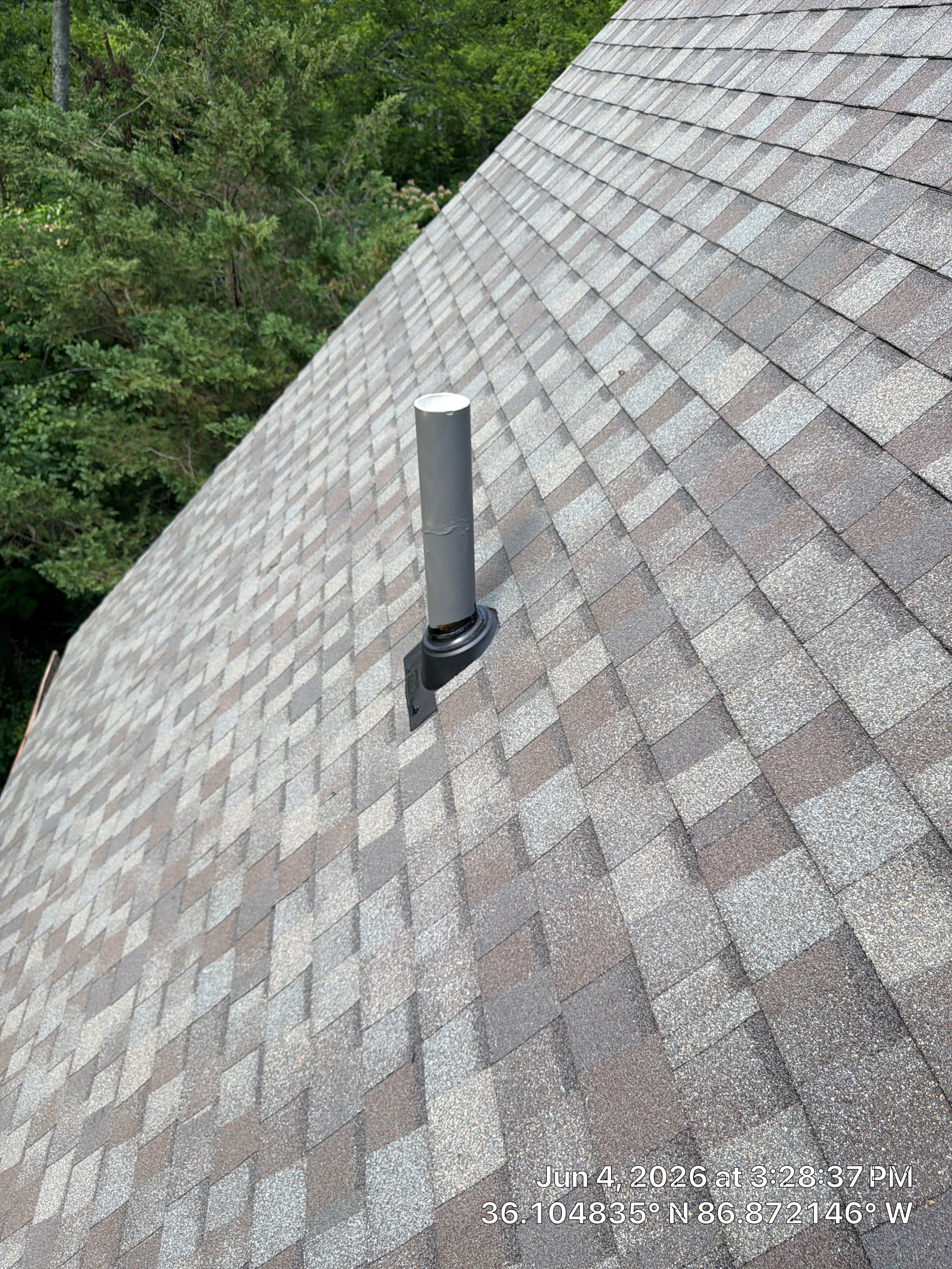 Roof Tree Damage- Repair Roof Framing and Replace Shingle Roof System In Belle Meade  by Roofworx 