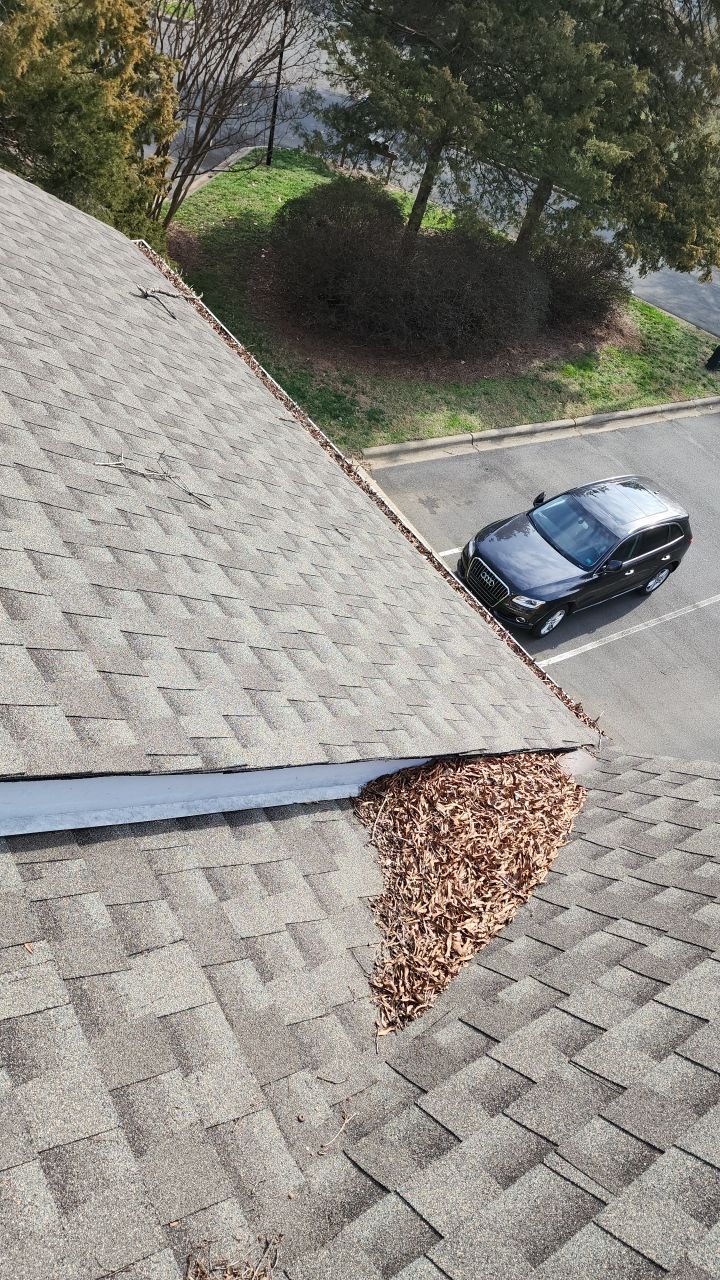 Gutter Cleaning using water by Power Wash Masters LLC